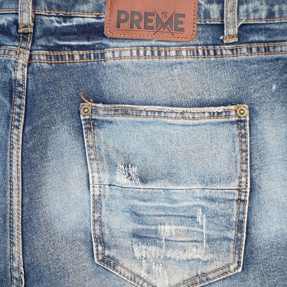 PREME Distressed Denim Jeans - Picture 6 of 7